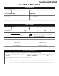 Form VSD624 Fact Sheet - Title Switch Affidavit - Illinois, Page 2