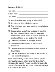 Form NCP-1-LP &quot;Noncustodial Parent Form - Large Print&quot; - Massachusetts, Page 11