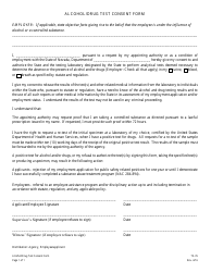 Document preview: Form TS-76 Alcohol/Drug Test Consent Form - Nevada