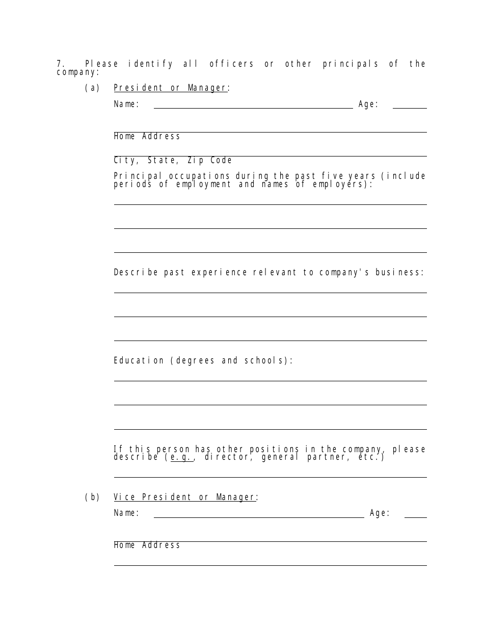 Form MLOE-2 Limited Offering Exemption - Maryland, Page 15