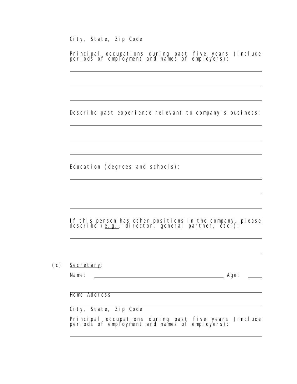 Form MLOE-2 Limited Offering Exemption - Maryland, Page 16