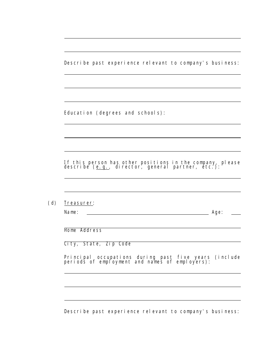 Form MLOE-2 Limited Offering Exemption - Maryland, Page 17