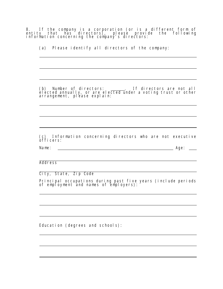 Form MLOE-2 Limited Offering Exemption - Maryland, Page 20