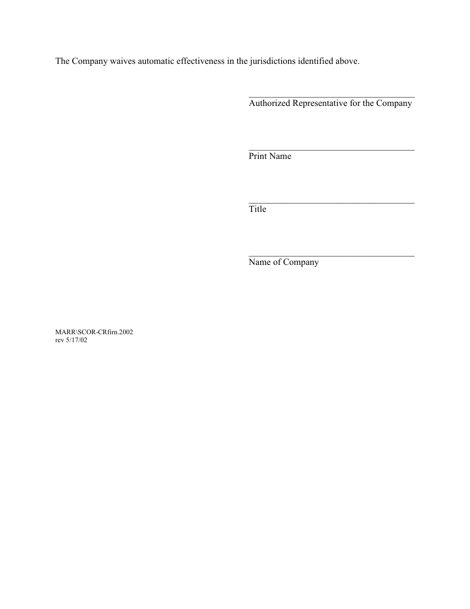 Form CR-SCOR Small Business Securities Offering Application - Mid-atlantic Region Program - Maryland, Page 3