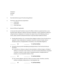 Form F-1 Notice of Exemption Under the Maryland Franchise Registration and Disclosure Law - Maryland, Page 2