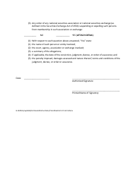 Form F-1 Notice of Exemption Under the Maryland Franchise Registration and Disclosure Law - Maryland, Page 3