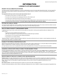 Form PS2041 Application for Special Registration Plates - Minnesota, Page 2