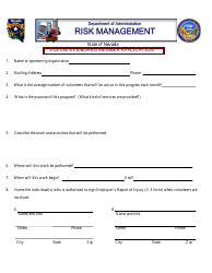 Document preview: Volunteer/Board Member Application - Nevada