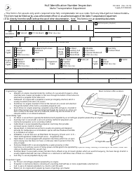 Document preview: Form ITD3402 Hull Identification Number Inspection - Idaho