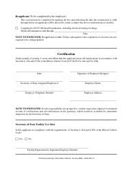 Form DSD CB-1.2 &quot;Charter Bus Application/Certification&quot; - Illinois, Page 2