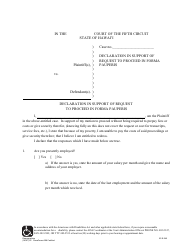 Form 5C-E-245 Declaration in Support of Request to Proceed in Forma Pauperis - Hawaii