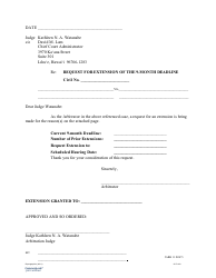 Document preview: Form 5C-P-240 Request for Extension of the 9-month Deadline - Hawaii