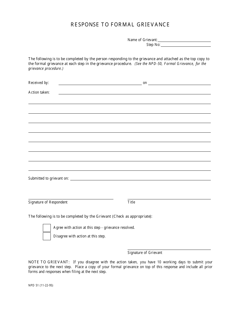 Form NPD51 - Fill Out, Sign Online and Download Printable PDF, Nevada ...