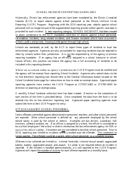 Form ISP-2-421B &quot;Monthly School Incidents Form - Uniform Crime Reporting Program&quot; - Illinois, Page 2