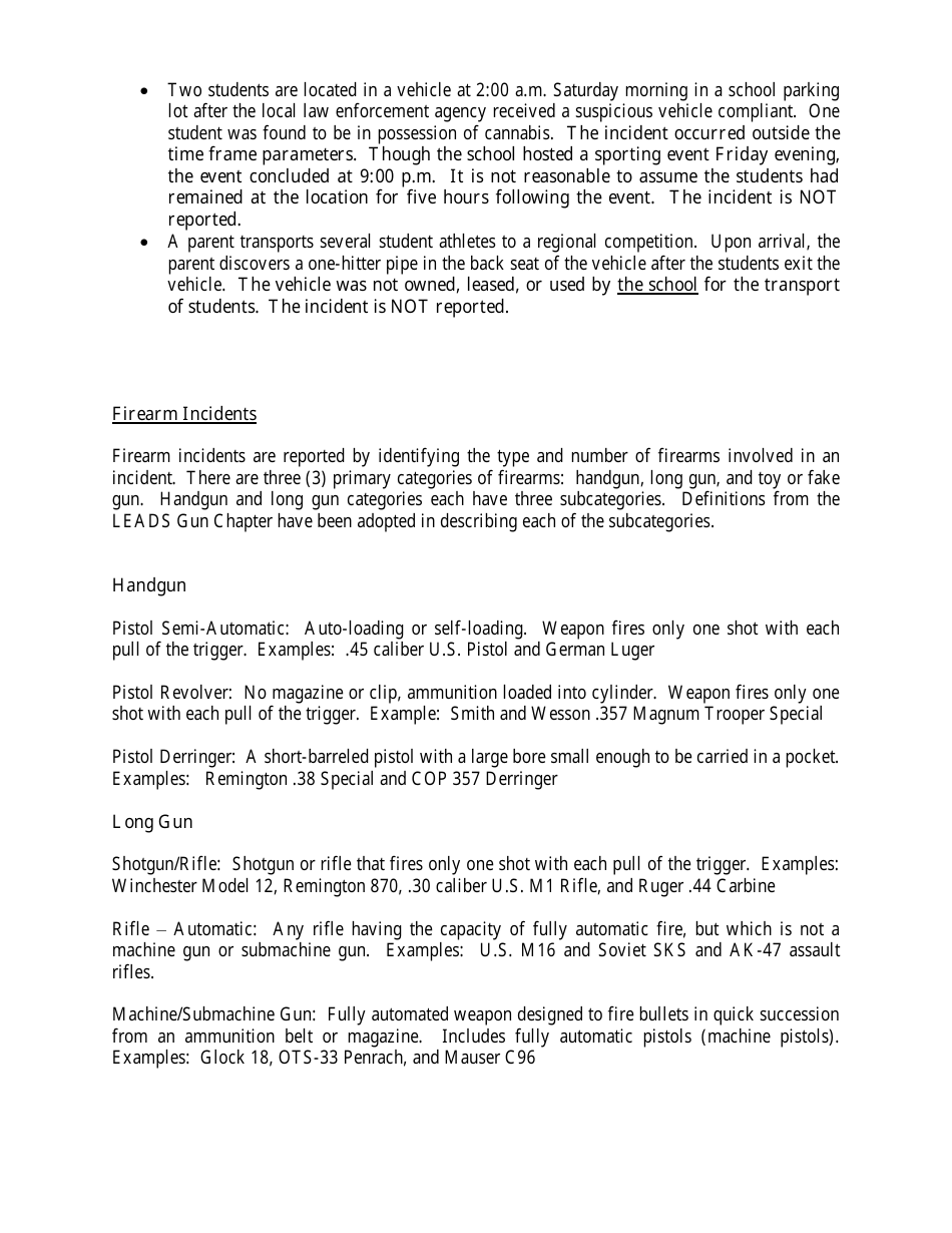 Form ISP-2-421B Monthly School Incidents Form - Uniform Crime Reporting Program - Illinois, Page 5