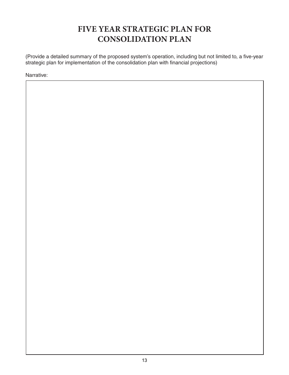 Form ISP7-302 Application for 9-1-1 Consolidation Plan - Illinois, Page 13