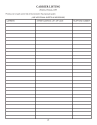 Form ISP7-302 Application for 9-1-1 Consolidation Plan - Illinois, Page 20