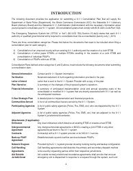 Form ISP7-302 Application for 9-1-1 Consolidation Plan - Illinois, Page 2