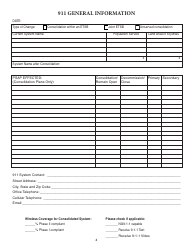 Form ISP7-302 Application for 9-1-1 Consolidation Plan - Illinois, Page 4