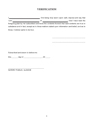 Form ISP7-302 Application for 9-1-1 Consolidation Plan - Illinois, Page 5