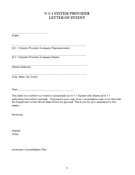 Form ISP7-302 Application for 9-1-1 Consolidation Plan - Illinois, Page 6