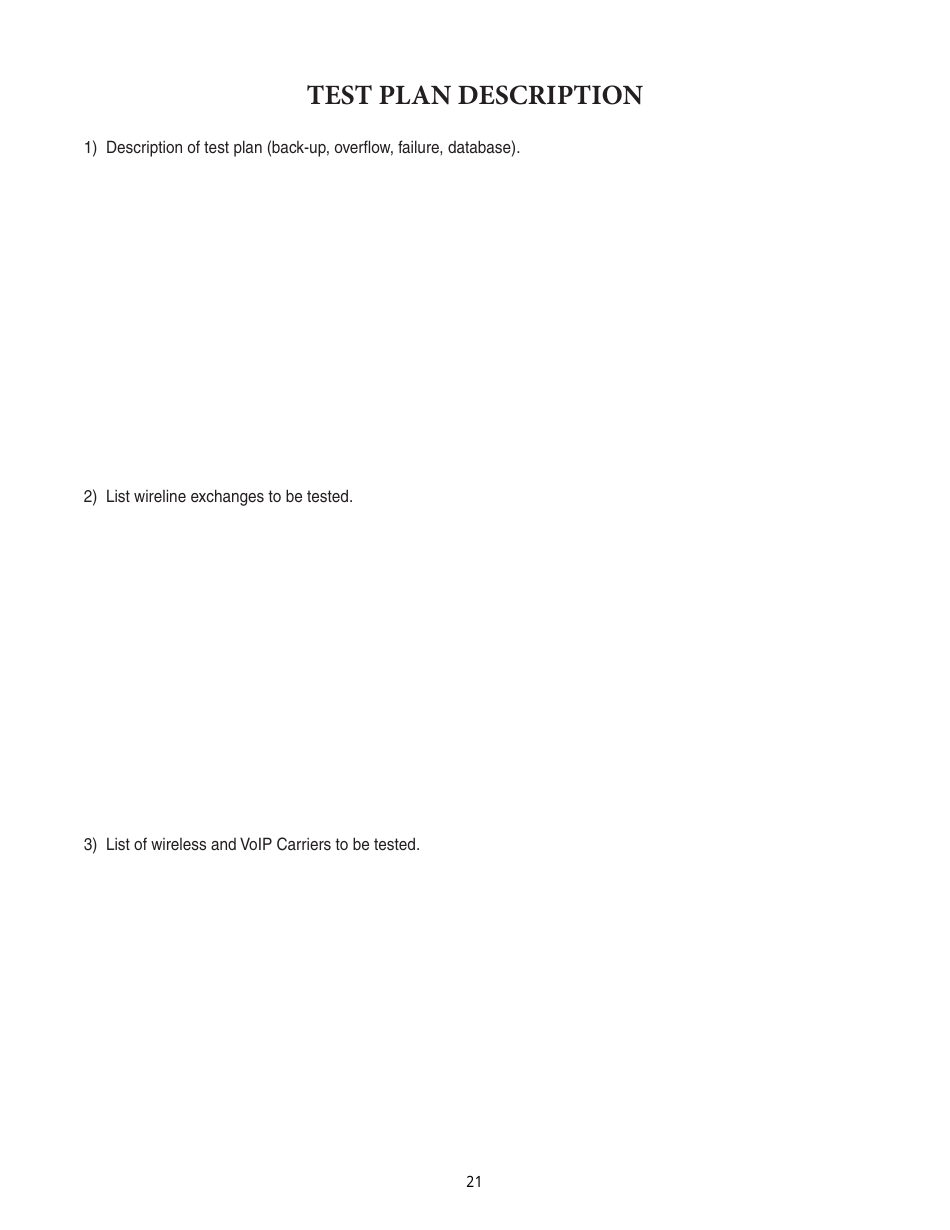 Form ISP7-310 Application for 9-1-1 Modification Plan - Illinois, Page 21
