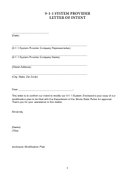 Form ISP7-310 Application for 9-1-1 Modification Plan - Illinois, Page 6