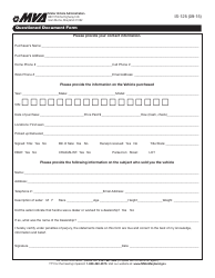 Document preview: Form IS-125 Questioned Document Form - Maryland