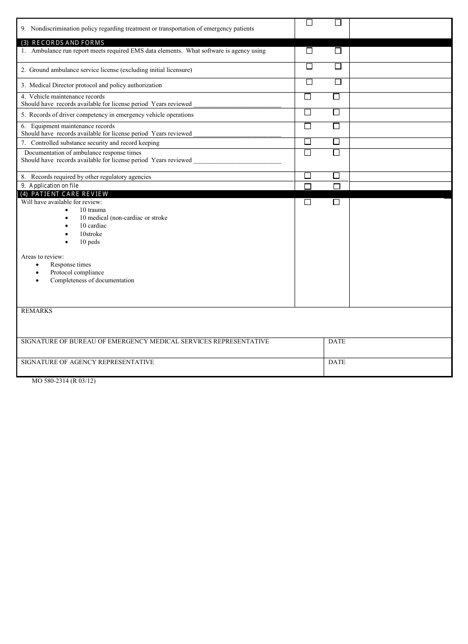 Form MO580-2314 - Fill Out, Sign Online and Download Fillable PDF ...