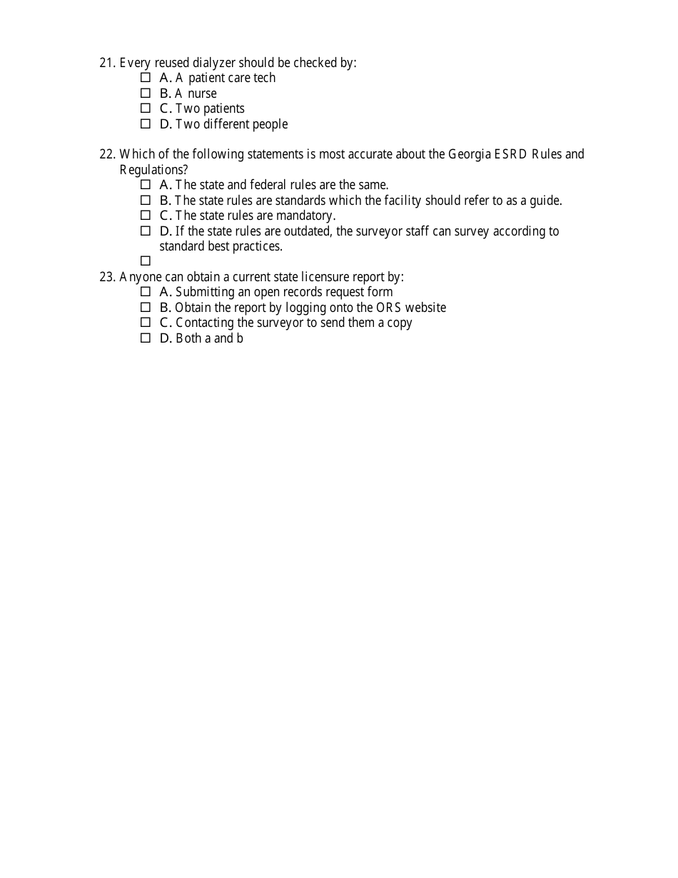 Esrd Post Test - Georgia (United States), Page 4