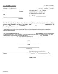 Notice of Entry and Docketing of Maintenance Judgment - County of Hennepin, Minnesota, Page 3