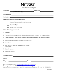 Document preview: Licensed Counselor Report Form - Nevada