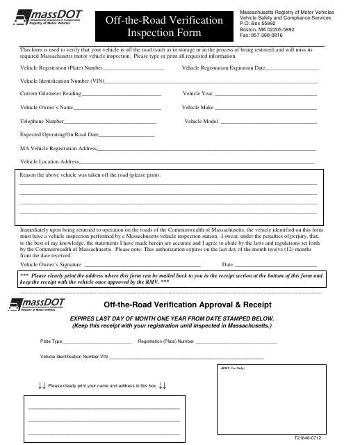 Form T21646-0712  Printable Pdf