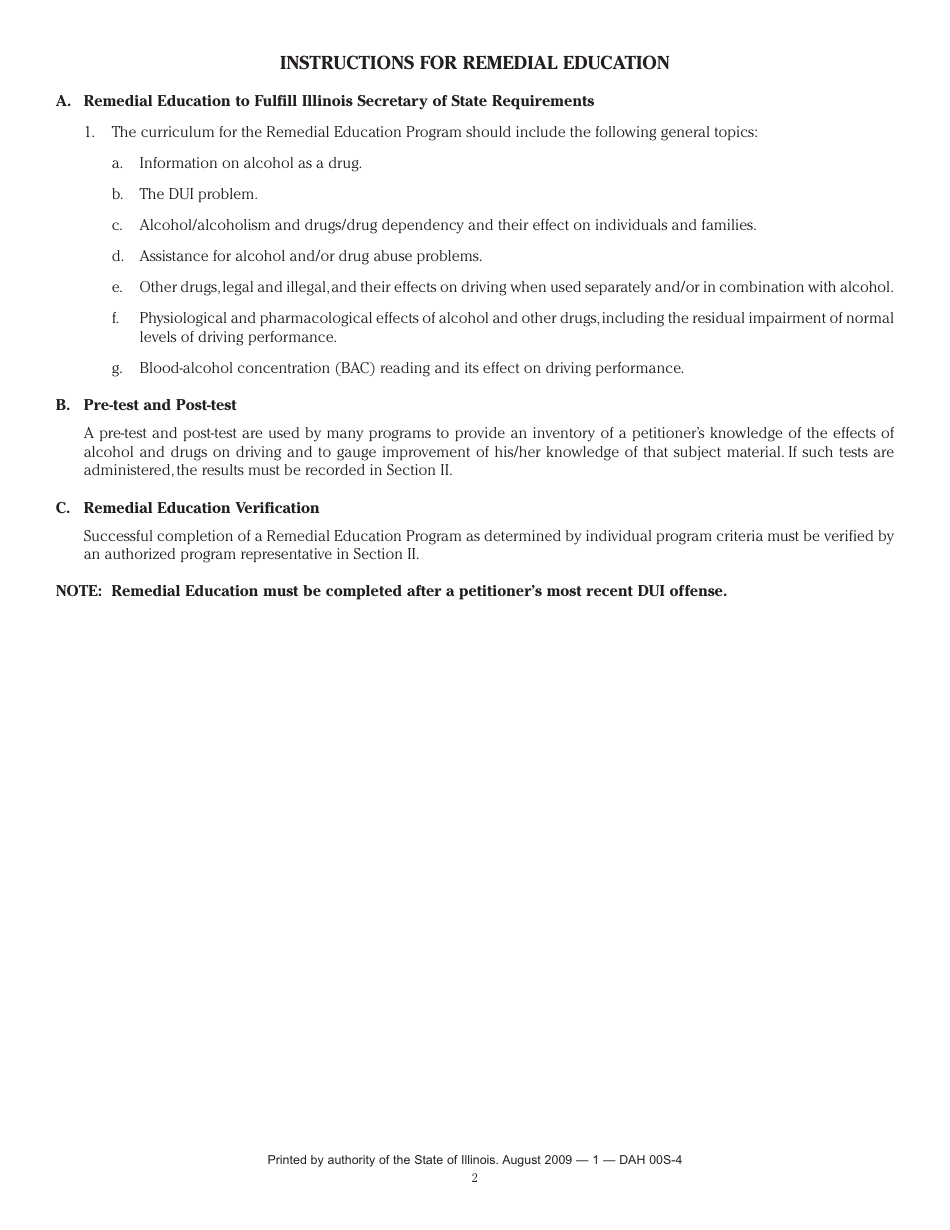 Form DAH00S-4 - Fill Out, Sign Online and Download Fillable PDF ...