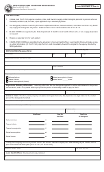 State Form 43918 Application and Claim for Biologicals - Indiana