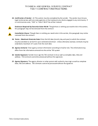 Instructions for Form TGS-1 Technical and General Services Contract - Arkansas, Page 3