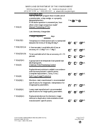 Form MDE/ARMA/COM.004 (MDE RX7A) Film Processing Data - Maryland, Page 2