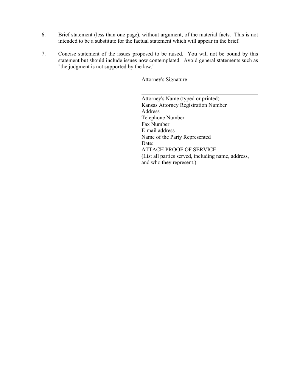 Docketing Statement - Criminal - Kansas, Page 3