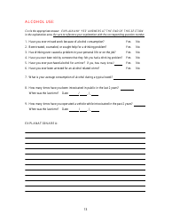 KLEC Form I-2 Pre-employment Polygraph Questionnaire - Kentucky, Page 13