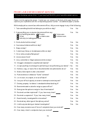 KLEC Form I-2 Pre-employment Polygraph Questionnaire - Kentucky, Page 15