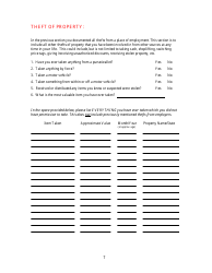 KLEC Form I-2 Pre-employment Polygraph Questionnaire - Kentucky, Page 7