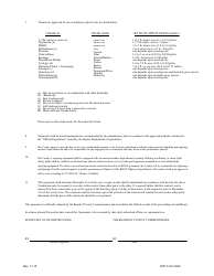 DOT Form 0322 County Agreement to Treat Noxious Weeds - Kansas, Page 2