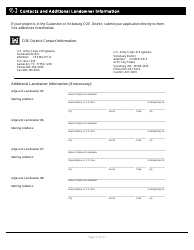 Joint Permit Application for Work Within the Louisiana Coastal Zone - Louisiana, Page 12
