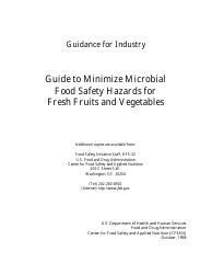 &quot;Guide to Minimize Microbial Food Safety Hazards for Fresh Fruits and Vegetables&quot;