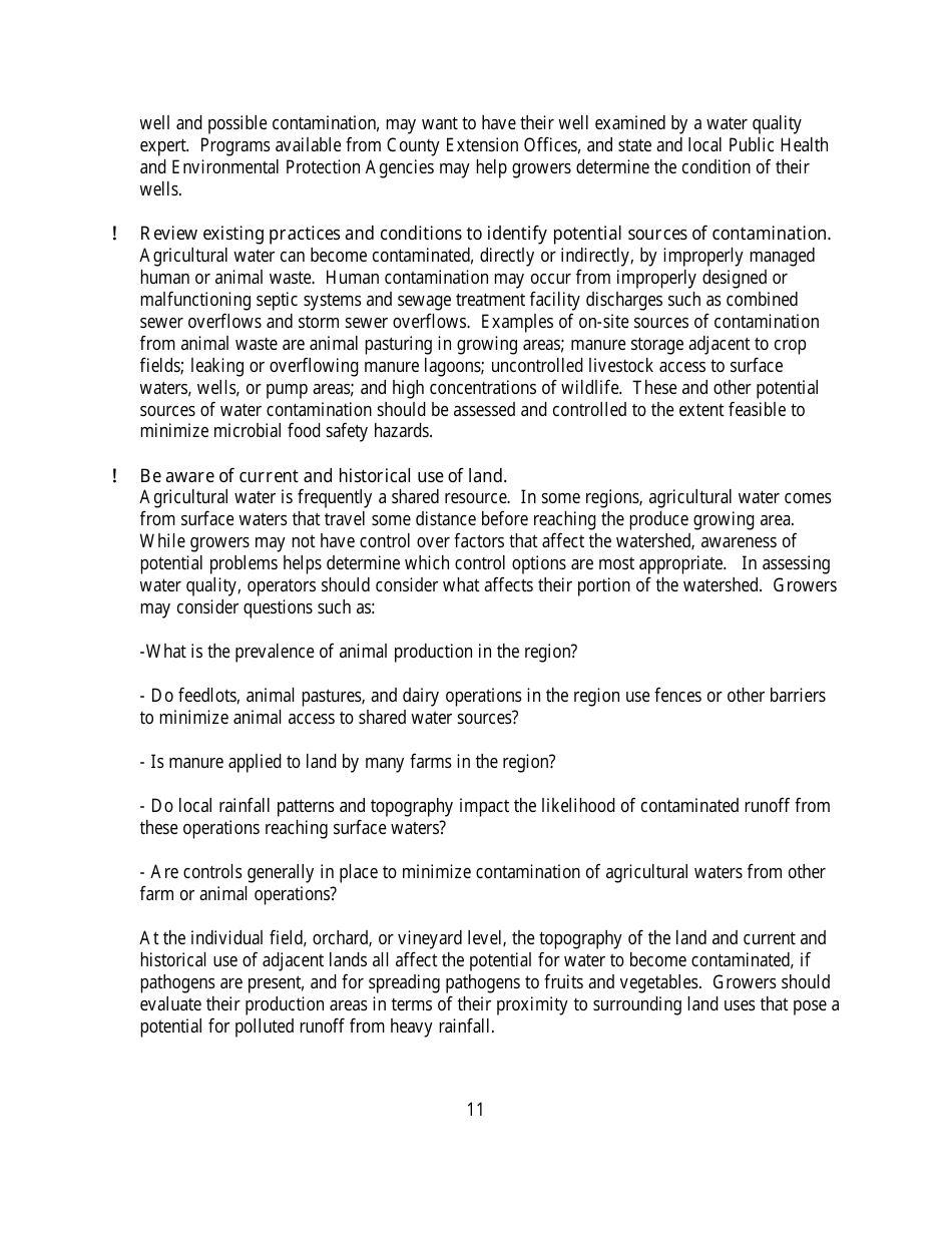 Guide to Minimize Microbial Food Safety Hazards for Fresh Fruits and Vegetables, Page 17