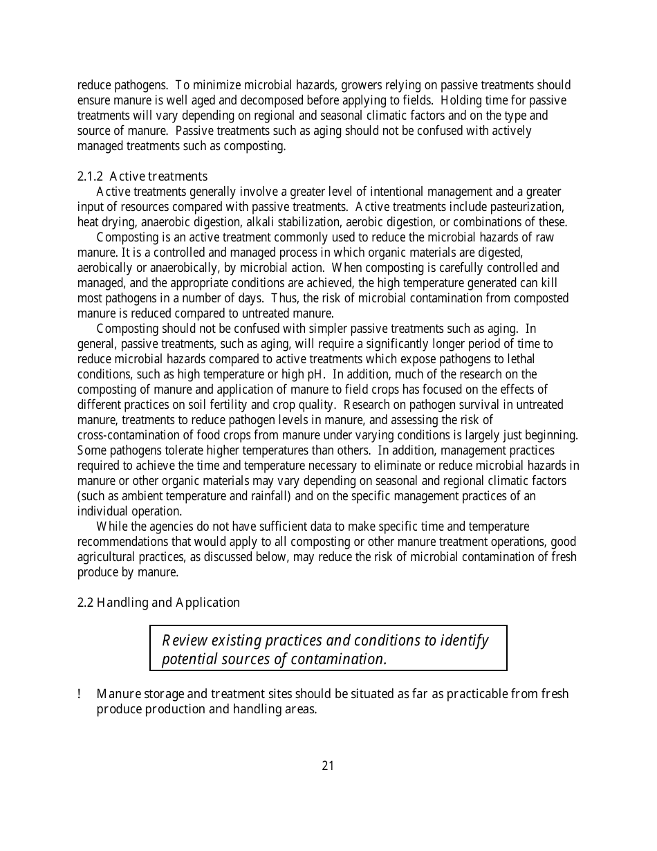 Guide to Minimize Microbial Food Safety Hazards for Fresh Fruits and Vegetables, Page 27