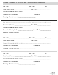 Form 102 (3B) Application for Liquor License Limited Liability Company - Nebraska, Page 2