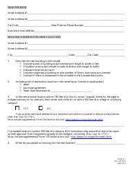 Form 111 Application for Change of Location to Liquor License - Nebraska, Page 2