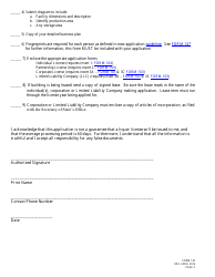 Form 130 Application for Liquor License Microdistillery - Nebraska, Page 2