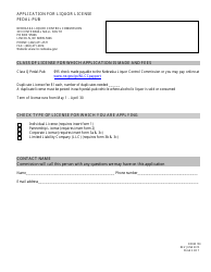 Form 150 Application for Liquor License - Pedal-Pub - Nebraska, Page 3